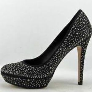 BCBG Black Crystal Shoes STUNNING!